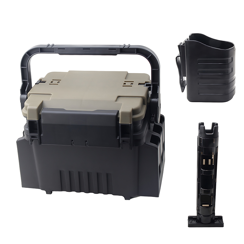 Fishing Kayak Crate - 大型釣りボックスオーガナイザー多機能ルアー活魚バケツ肥厚収納ボックス釣りアクセサリータックルボックスペスカ