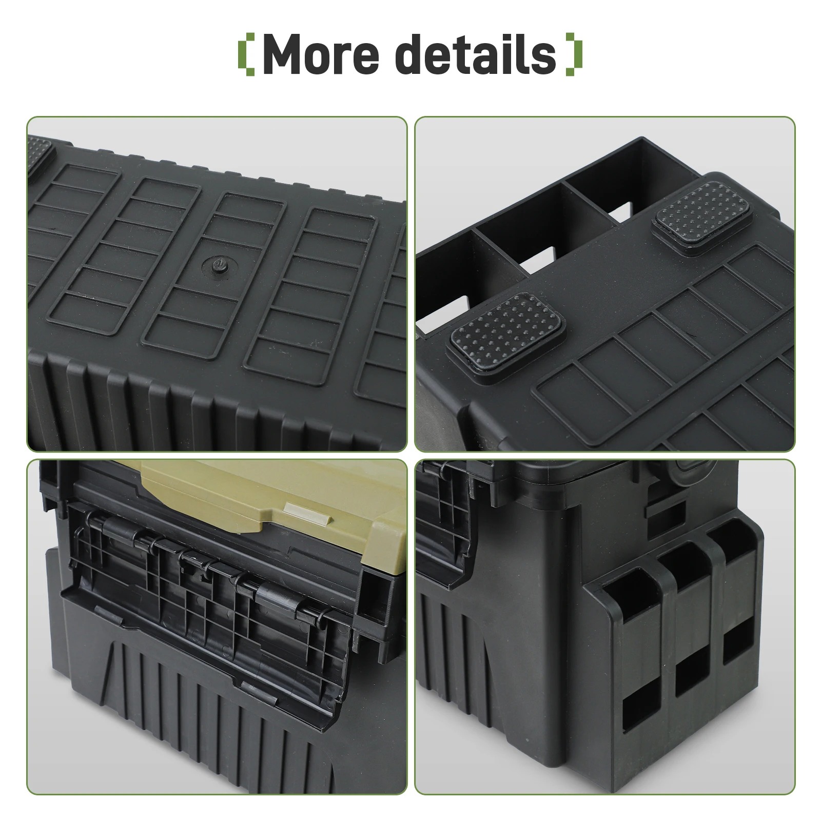 釣り道具箱、二重構造のルアー収納ケース、ロッドホルダー付き、 - Fishing Kayak Crate のレビューと価格